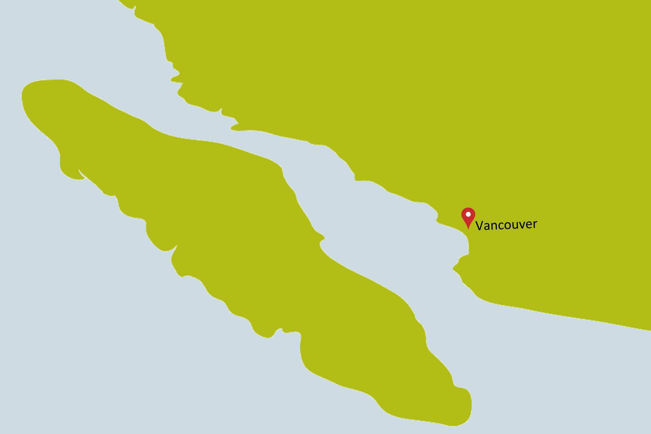 Karte zu Vancouver