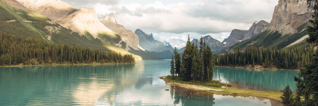 Spirit Lake im Jasper National Park
