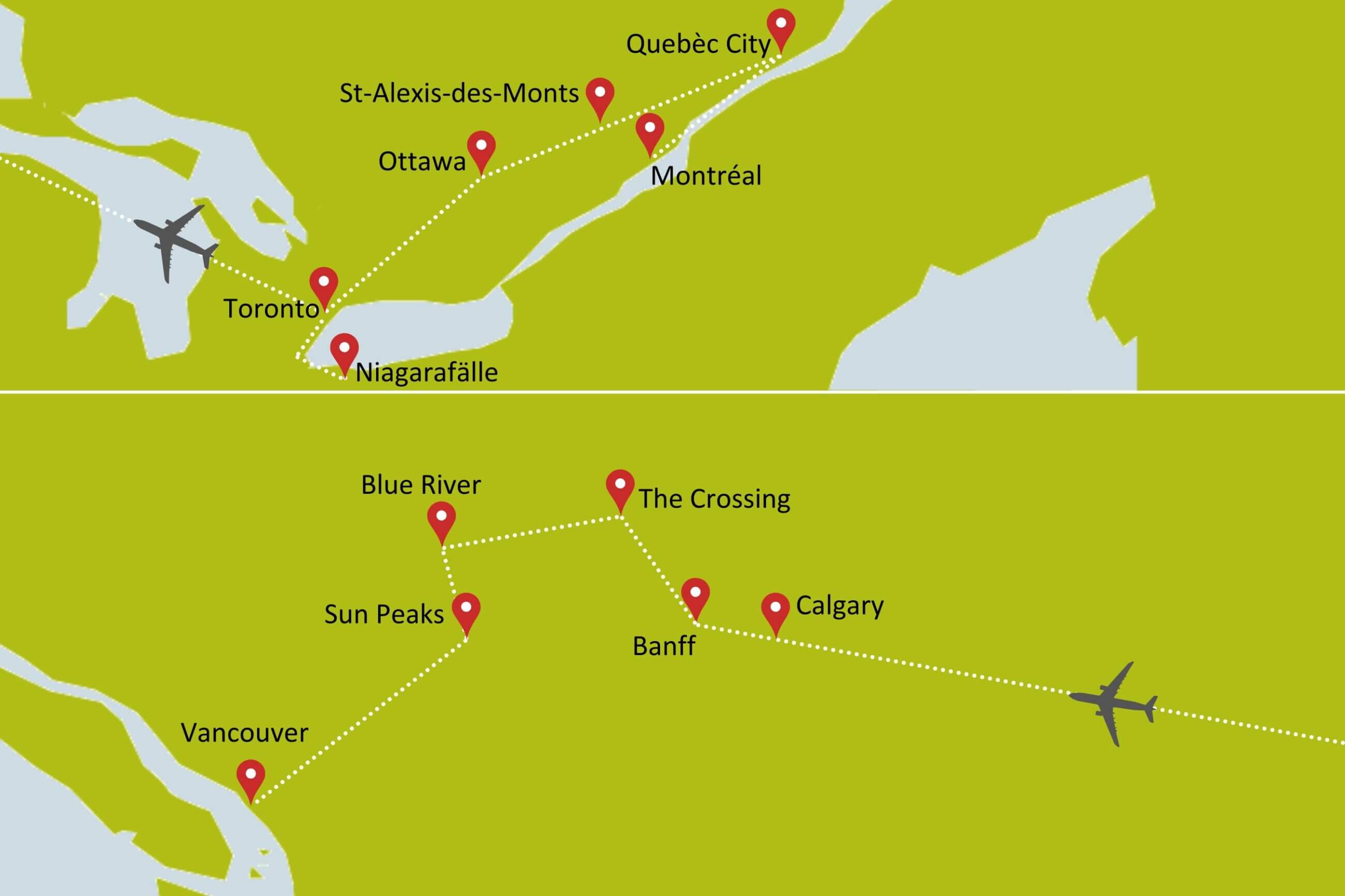 Busrundreise Ost- und Westkanada