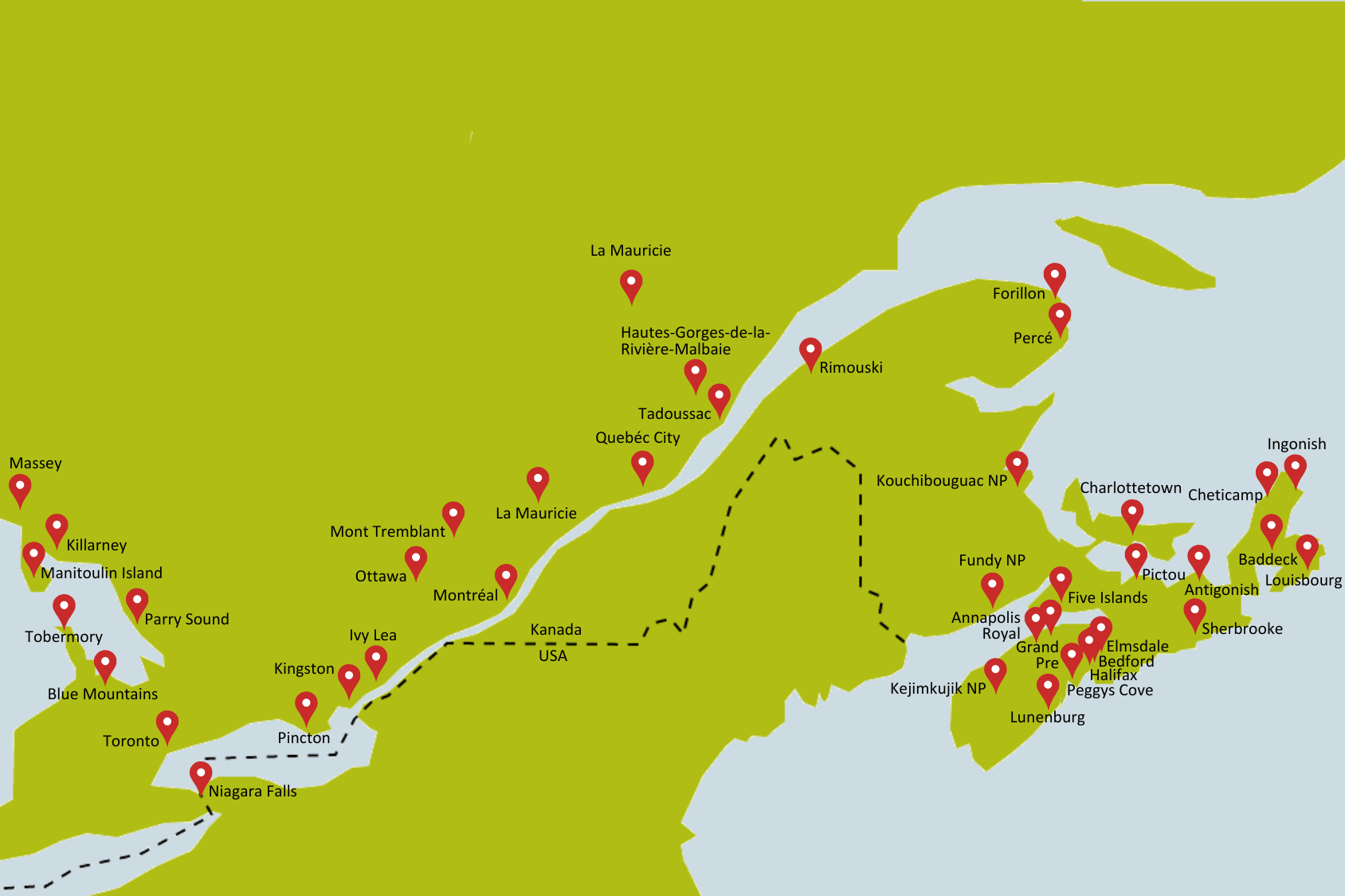 Campingplätze in Ostkanada