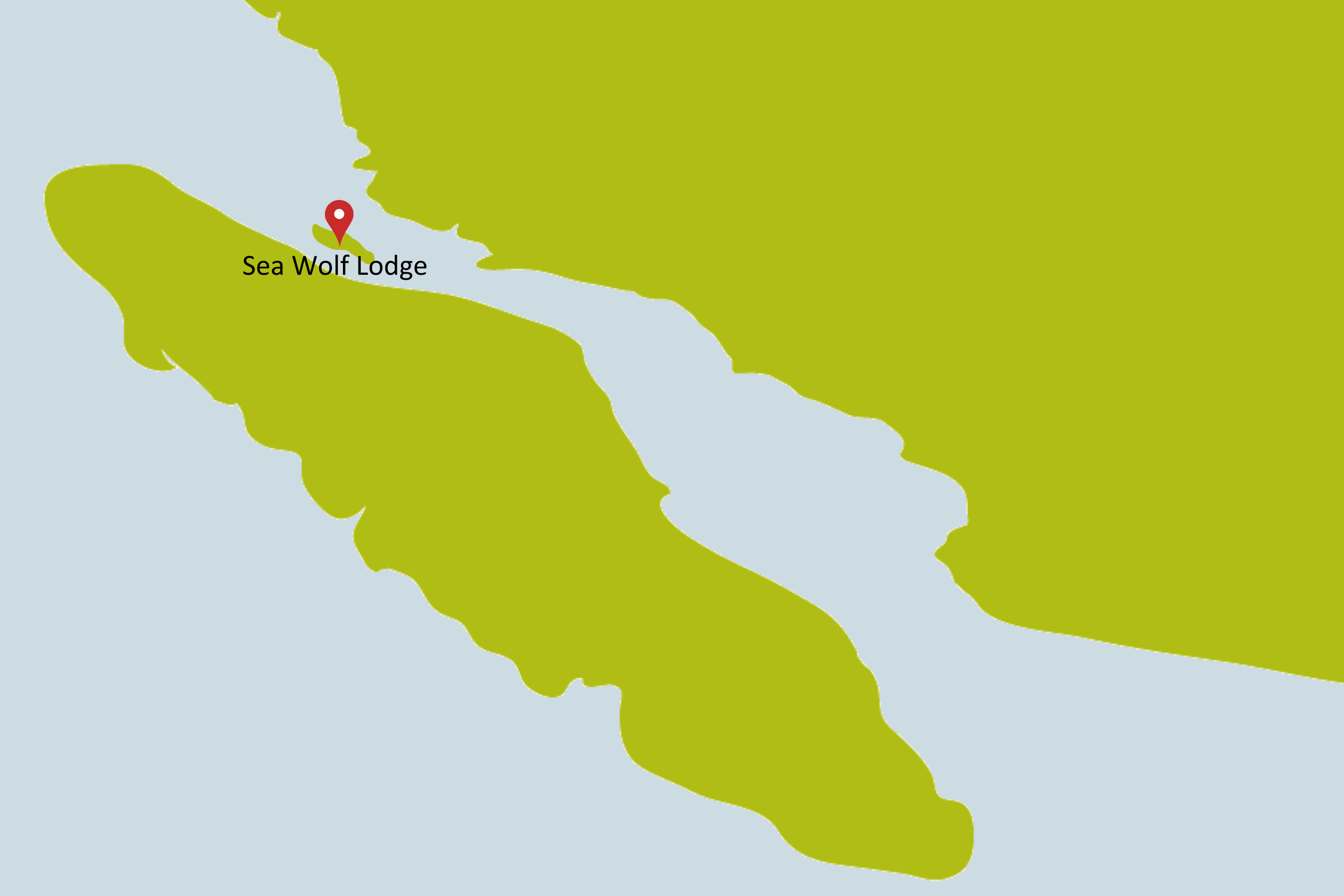Karte der Sea Wolf Lodge